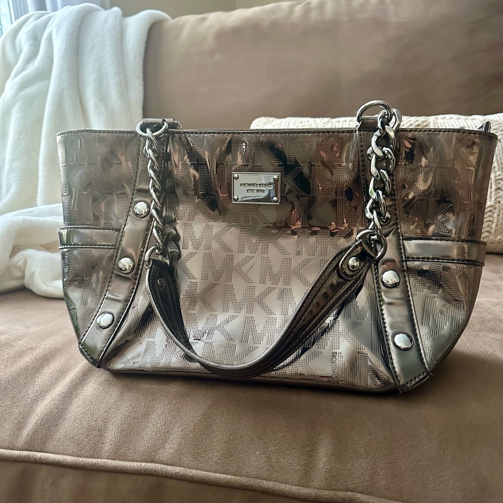 Michael Kors Silver Shoulder Bag